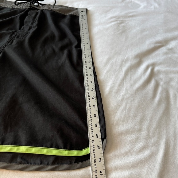 Monk Dot Five Men's Medium Board Shorts Swim Trunks Black Beach Surfer Pool - Picture 12 of 14